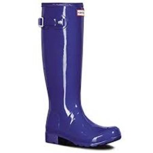 Hunter Women’s Tall Rain Boots in dark purple
